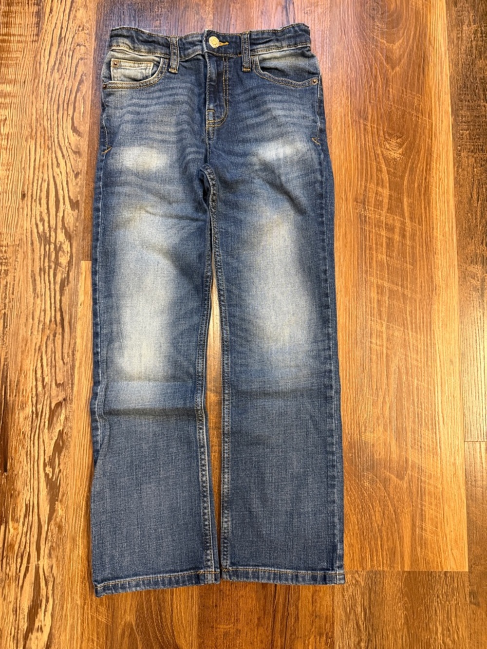 Cat & Jack Boys Faded Blue Straight Leg Jeans